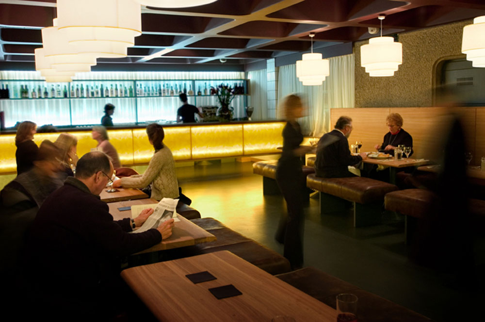 Balcony Bistro Interior, Barbican Centre, London